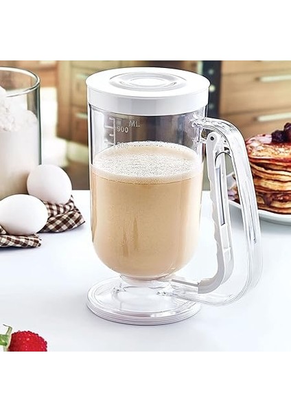 Pratik Hamur Dağıtıcı Pancake Krep Muffin Kolay Akıtma Kabı, Çok Renkli, Medium modelleri