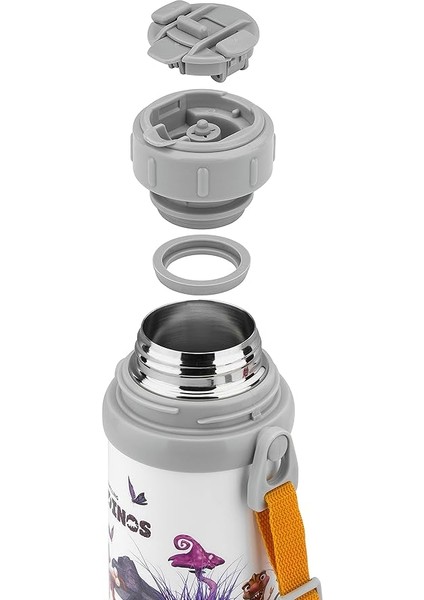 Thermo Isoleerfles Met Beker In Draagriem - 380 ml - Dino Marka Zwıllıng modelleri