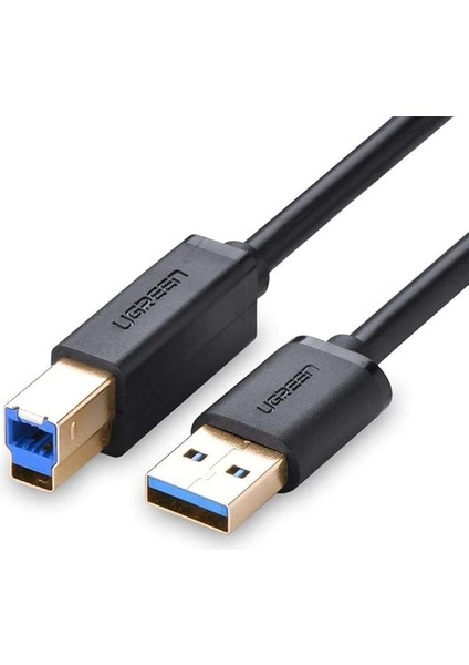 Usb-A 3.0 &amp; Usb-B 3.0 Yazıcı Kablosu, 1 Metre, Siyah