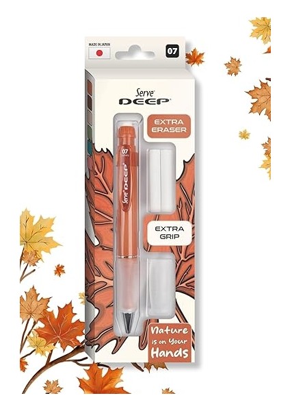 Deep Versatil Kalem 07MM- Toprak Tonları - Yedekli Set (Grip ve Silgi) Kiremit fırsatları