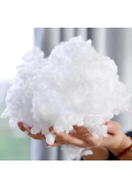 SEPETI%100 Boncuk Elyaf 1 kg Yastık Yorgan Oyuncak Malzemesi, Beyaz fiyatları