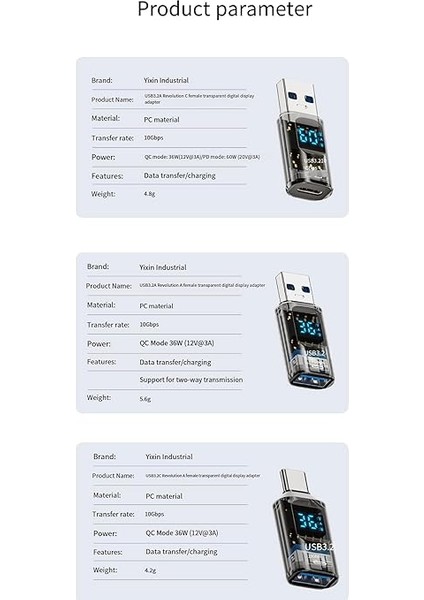 Revolution USB 3.2 To Type C Dönüştürücü 60W Hızlı Şarj 10GBPS Veri Transferi Dijital Ekran Otggf fırsatları