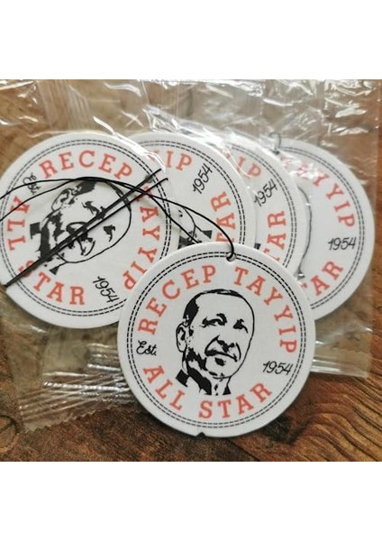 Tayyip Erdoğan 5'li Tasarımlı Araba Oto Oda Kokusu Aksesuarı Car Freshner fırsatları
