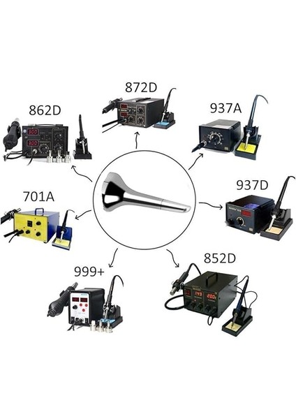 900M-T-K Isı Ayarlı Havyalar Için Yedek Havya Ucu modelleri
