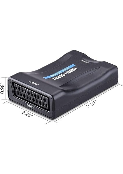 4363 HDMI To Scart Av Video Çevirici Skart Dönüştürücü Adaptör fırsatları