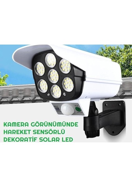 Adet Kamera Görünümlü Hareket Sensörlü Uzaktan Kumandalı Solar Bahçe Lambası fiyatları
