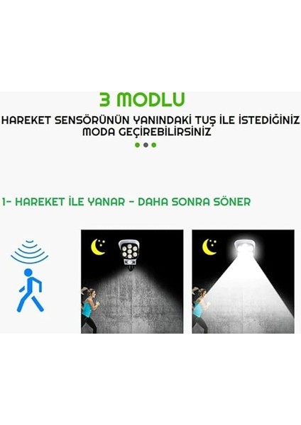 Adet Kamera Görünümlü Hareket Sensörlü Uzaktan Kumandalı Solar Bahçe Lambası fırsatları