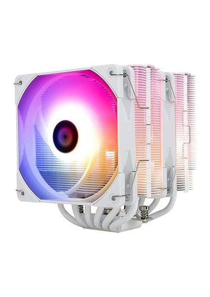 Peerless Assassin 120 White Argb 120MM 6 x 6mm Isı Borulu Intel-Amd Uyumlu Soğutucu
