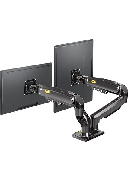 Bayou "nb F80 Profesyonel Tutucu Sağlam Monitor 17 " – 27 " Ekran Masa Dayanağı Monitor Kol Için Serbest Döndürülebilir 360 ° 17 " – 27 Ekran. F160 Dual 17"-27" Siyah