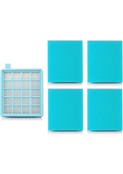 Hepa Filtre Seti + 4 Adet Sünger Philips Fc 9323-07 Power Pro ile Uyumlu