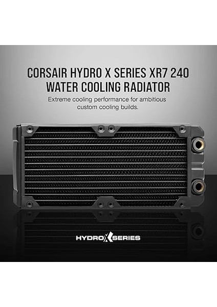 Hydro x Series Xr7 Radyatör (240 Mm, Iki 120 mm Fan Sabitlemesi, Kolay Kurulum, Bakır Konstrüksiyon, Yüksek Kaliteli Poliüretan Kaplama, Entegre Vida Kılavuzu) Siyah fiyatları