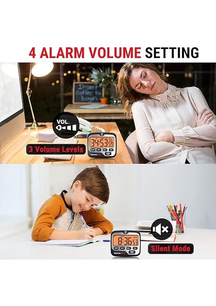 TM01 Dijital Mutfak Zamanlayıcısı, Geri Sayım ve Kronometre, Ayarlanabilir Sesli Alarm ve Geniş Arkadan Aydınlatmalı LCD Ekranlı Manyetik Zamanlayıcı Saat indirimleri