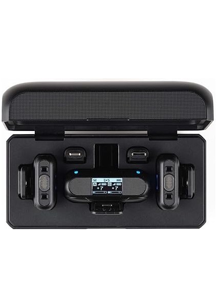 Blink 500+ B2 2 Kişilik Kablosuz Mikrofon Sistemi, Cihaz Montajlı Alıcı 3,5 Mm, Usb-C ve Yıldırım Çıkışları, Şarj Kutusu, Gürültü Önleyici ve Manyetik Montaj modelleri