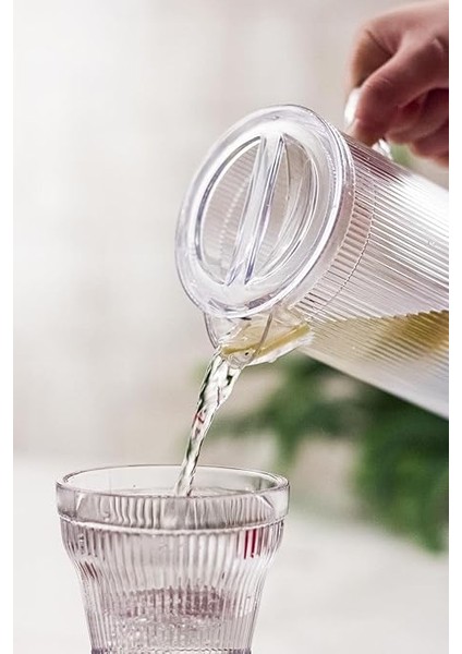 Arkilik Barok 1,5 Lt Şeffaf Sürahi (Buzdolabı Kapak Rafına Sığar) modelleri