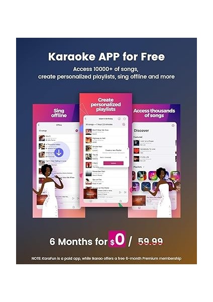 Yetişkinler Için 2024 Akıllı Karaoke Makinesi - Şarkı Sözü Ekranı, 64GB Karaoke Tablet, 2 Kablosuz Mikrofon, Profesyonel Karaoke Sistemi, 600W Tepe Gücü, 4 Dj Işık, Her Durum Için Karaoke indirimleri