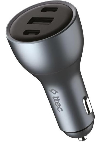 Smartcharger Trio Pd 130W Araç Hızlı Şarj Aleti 2 Usb-C+Usb-A