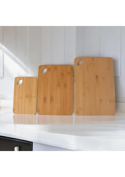 3 Boy Bambu Kesme Tahtası Seti, Bambu Kesim Tahtası, Bambu Et Tahtası | Pratik ve Dayanıklı 3 Boy Bambu Kesme Tahtası Seti - Mutfakta Kesme Işlemlerini Kolaylaştırın!
