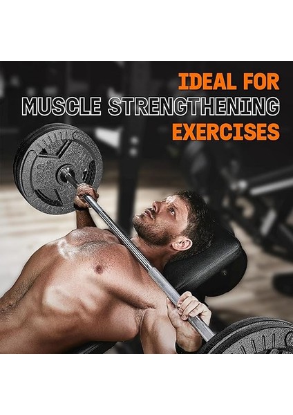 Olimpik Ağırlık Plakaları/dökme Demir Ağırlık Plakaları, Halter Egzersizleri Için Uygun, Güç, Esneklik Eğitimi (Tek, Çift ve Set) indirimleri