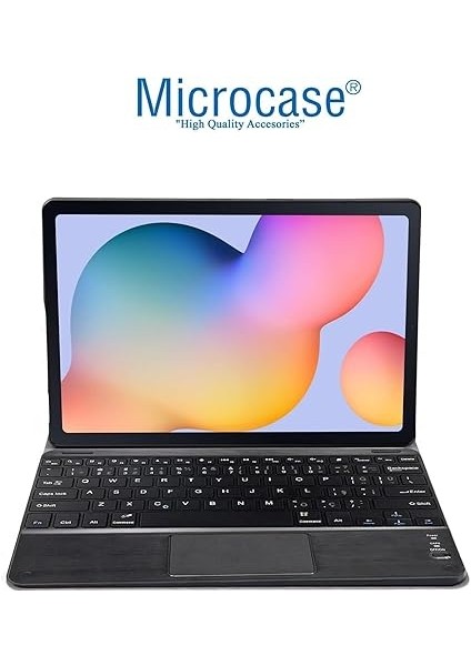 Samsung Galaxy Tab S10 Ultra Tablet Için Bluetooth Touchpad Klavye + Standlı Kılıf - BKK18 fırsatları