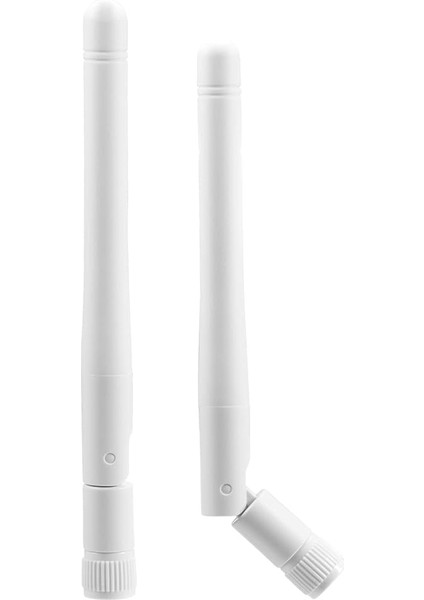 Wifi Anten Çift Bantlı 2.4ghz 5ghz 3dbi Mımo Rp-Sma Erkek Bluetooth Anten Wifi Router Için Kablosuz Ağ Kartı USB Adaptörü Güvenlik Ip Kamera Video Gözetim Monitörü, Beyaz, 2'li Paket fırsatları