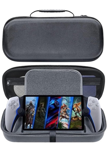Hard Case For Sony Playstation Portal Gaming Console Storage Bag Travel Carring Case For Ps Portal Playstation Portal Remote Player, Black 31*12*8cm (B)