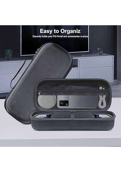 Hard Case For Sony Playstation Portal Gaming Console Storage Bag Travel Carring Case For Ps Portal Playstation Portal Remote Player, Black 31*12*8cm (B) fırsatları