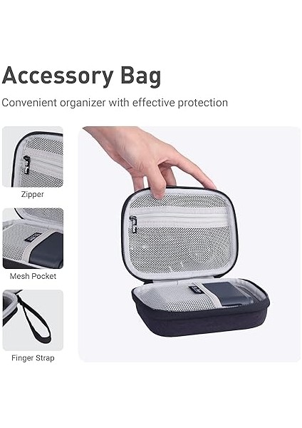 Gadget Organizer Case Seyahat Yönlendiricisi GL-AXT1800/ MT1300/ SFT1200/ E750, Şarj Cihazları, Kablo ve Aksesuarlar Için, Sağlam ve Uzun Ömürlü Çanta, Eva El Taşıma Çantası, Darbeye Dayanıklı, Su modelleri