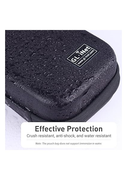 Gadget Organizer Case Seyahat Yönlendiricisi GL-AXT1800/ MT1300/ SFT1200/ E750, Şarj Cihazları, Kablo ve Aksesuarlar Için, Sağlam ve Uzun Ömürlü Çanta, Eva El Taşıma Çantası, Darbeye Dayanıklı, Su fırsatları