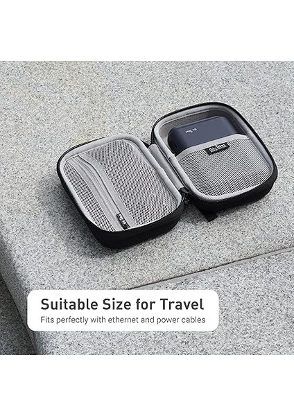 Gadget Organizer Case Seyahat Yönlendiricisi GL-AXT1800/ MT1300/ SFT1200/ E750, Şarj Cihazları, Kablo ve Aksesuarlar Için, Sağlam ve Uzun Ömürlü Çanta, Eva El Taşıma Çantası, Darbeye Dayanıklı, Su indirimleri