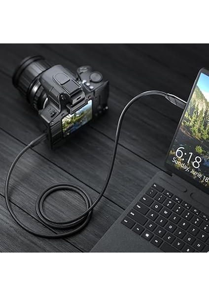 – Usb-C Kablosu, USB 3.2 Gen 2 – 2m (Veri Kablosu/şarj Kablosu, Güç Dağıtımı ile 10 Gbit/s ve 100 W'a Kadar Şarj Akımı/pd 3, Entegre Çip, Siyah) modelleri