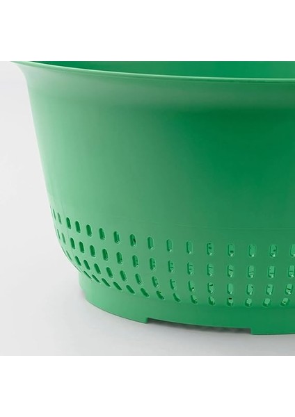 Yeşil Mutfak Süzgeci, 24 cm Çap, 30 cm Genişlik, Çift Kulplu, Bulaşık Makinesinde Yıkanabilir fiyatları