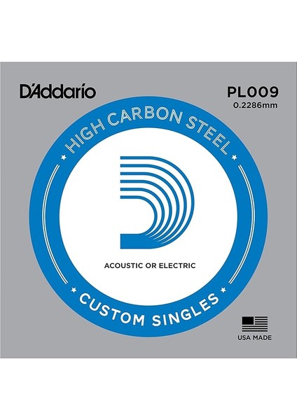 PL009 Elektro ve Akustik Tek Tel, E-(Mi), High Carbon St