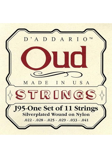 J95 Silverplated Wound Kumlu Takım Tel Ud Teli