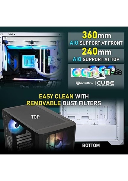 Nova Mesh Se Tg Pc Kasası, Oyun Bilgisayarı Kulesi, 4 Takılmış Argb Fanı, Argb Denetleyici, Ağ Ön, Sertleştirilmiş Cam, Mükemmel Kablo Yönetimi, Beyaz fırsatları