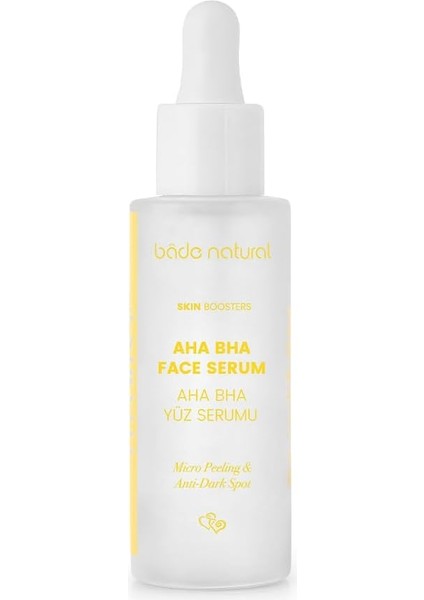 Natural Aha Bha Yüz Serumu Cilt Tonu Eşitleyici Canlandırıcı ve Peeling Etkili 30 ml