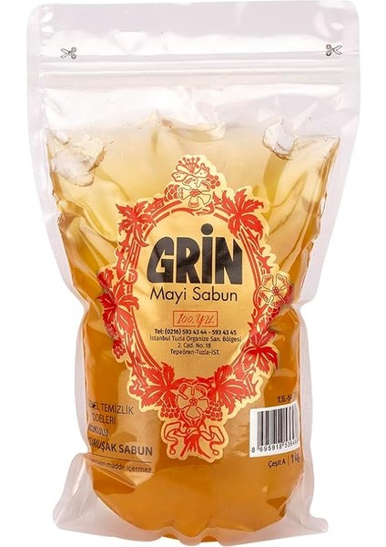 Ekolojik Arap Sabunu, 1 kg Organik Jel Sabun, Ayçiçeği Yağı Özlü Doğal Sıvı Sabun