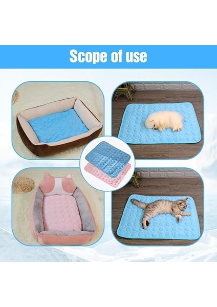 Dog Cooling Mat, Self-Cooling Pet Mat For Dogs &amp; Cats, Portable Washable Ice Silk Pad, For Home &amp; Travel, Easy To Fold, Wear-Resistant And Bite-Resistant (Grey,xl) modelleri