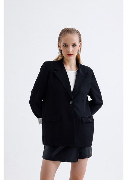 Astarı Çizgili Blazer Ceket indirimleri