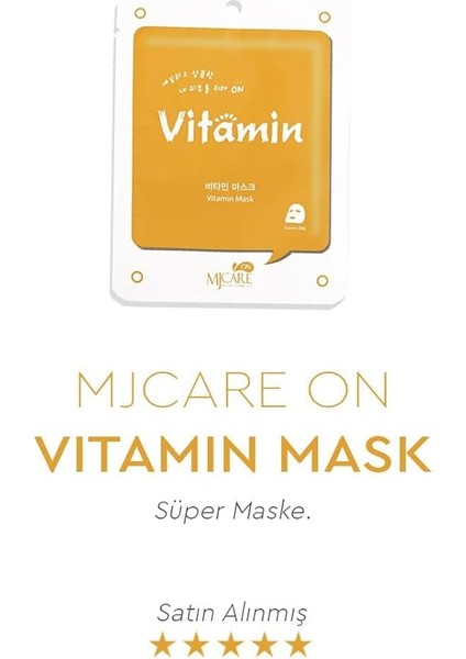 On Vitamin Mask Vitaminli Yüz Maskesi 5'li modelleri
