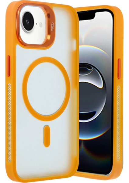 Sepetim Joko Iphone 16E Flet Lens Magsafe Kapak - Turuncu