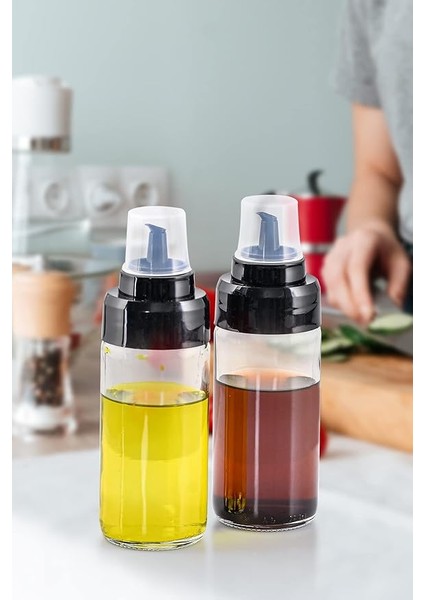 Yağlık Sosluk 240 ml Cam Şişe Sirkelik Yağ Sos Cam Şişesi