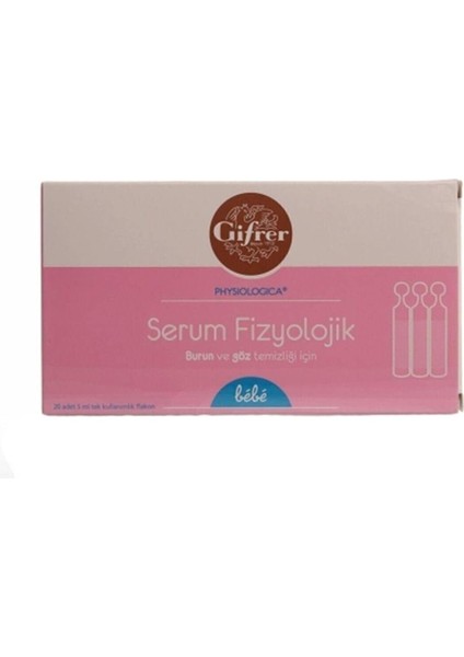 Serum Fizyolojik 5 ml 20 Flk fiyatları