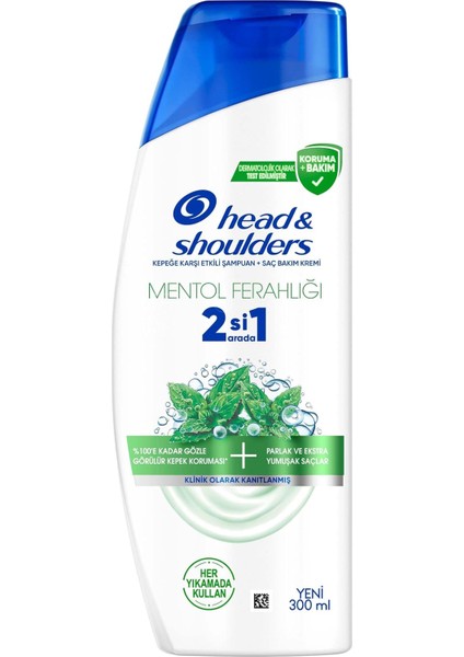 &amp; Shoulders Mentol Ferahlığı 2'si 1 Arada Kepeğe Karşı Etkili Şampuan 300ML