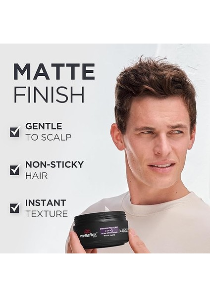Wellaflex Men Mat Saç Şekillendirici Wax 75 Mililitre fiyatları