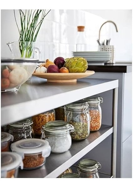 Korken Kapaklı Kavanoz, 0,5 L (Şeffaf Cam) fırsatları