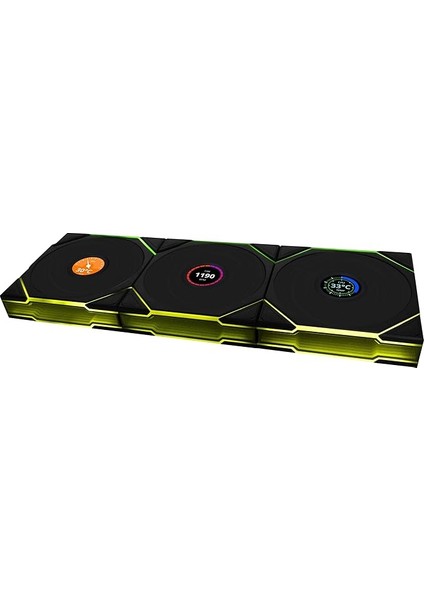 Li Unı Fan Tl Wıreless LCD 3X120MM Siyah Kasa Fanı (G99.12TLLCD1W3B.00)