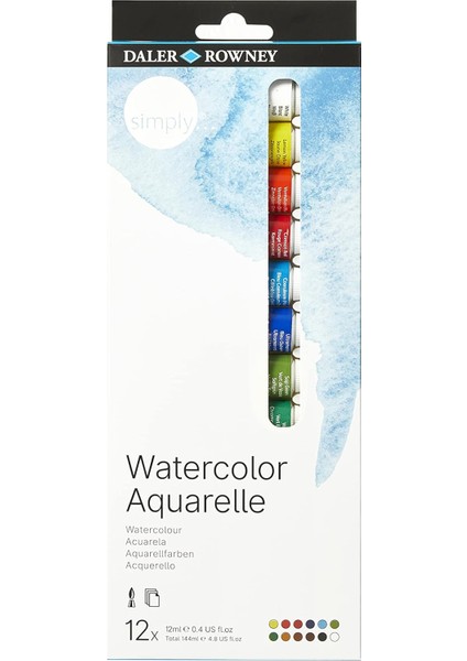 Rowney Simply 24X12ML Suluboya Seti