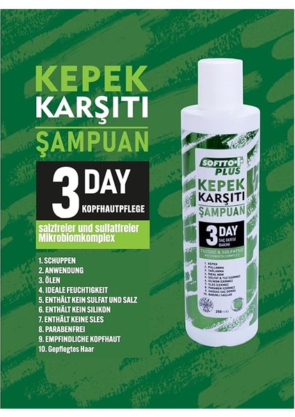 Plus Tuzsuz &amp; Sülfatsız Kepek Karşıtı Onarıcı Şampuanı 250 /ml. ECZANE100 modelleri