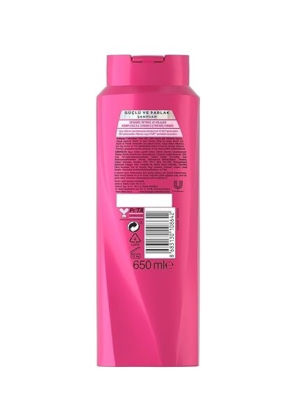 Saç Bakım Şampuanı, Güçlü ve Parlak, 650 ml fiyatları