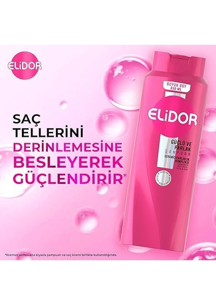 Saç Bakım Şampuanı, Güçlü ve Parlak, 650 ml fırsatları